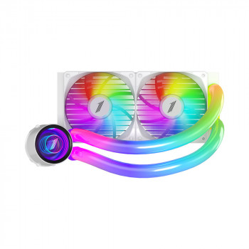 1STPLAYER MT(IS)-240-WH système de refroidissement d’ordinateur Processeur Refroidisseur de liquide tout-en-un 12 cm Blanc