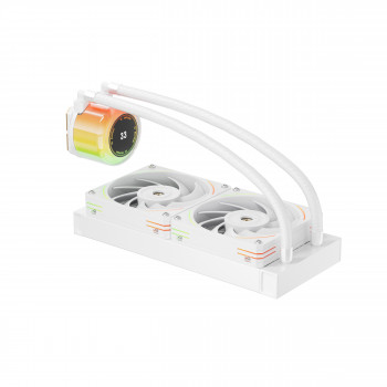 1STPLAYER CC-240-WH système de refroidissement d’ordinateur Processeur Refroidisseur de liquide tout-en-un 12 cm Blanc