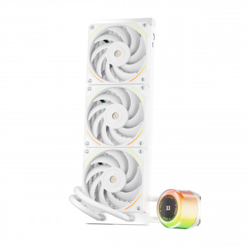 1STPLAYER CC-360-WH système de refroidissement d’ordinateur Processeur Refroidisseur de liquide tout-en-un 12 cm Blanc