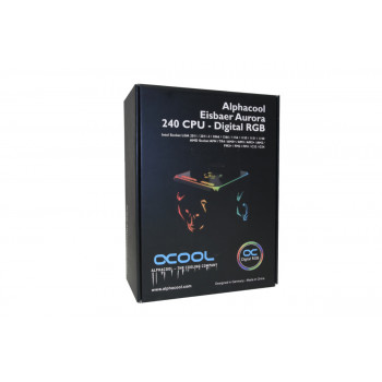 Alphacool Eisbaer Aurora 240 Processeur Refroidisseur de liquide tout-en-un 12 cm Noir 1 pièce(s)