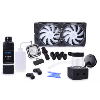 Alphacool XT45 Processeur Kit de refroidissement du liquide 12 cm Noir