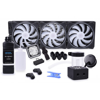Alphacool ST30 Processeur Kit de refroidissement du liquide 14 cm Noir