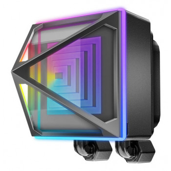 Azza Pyramid 240 Boitier PC Refroidisseur de liquide tout-en-un 12 cm Noir 1 pièce(s)