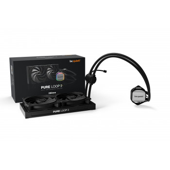 be quiet! Pure Loop 2 280 mm | Système de refroidissement liquide tout-en-un, 280 mm, noir, socket Intel et AMD
