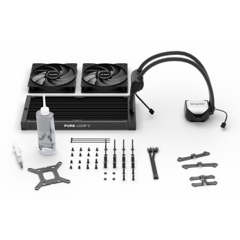 be quiet! Pure Loop 2 280 mm | Système de refroidissement liquide tout-en-un, 280 mm, noir, socket Intel et AMD