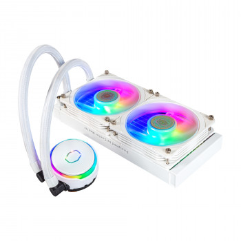 Cooler Master MasterLiquid PL240 Flux White Edition Boitier PC Kit de refroidissement du liquide 12 cm Blanc