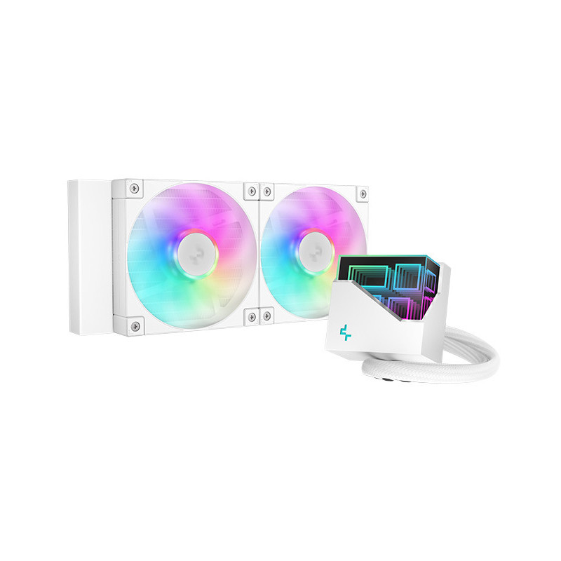 DeepCool LT240 Processeur Refroidisseur de liquide tout-en-un 12 cm Blanc 1 pièce(s)