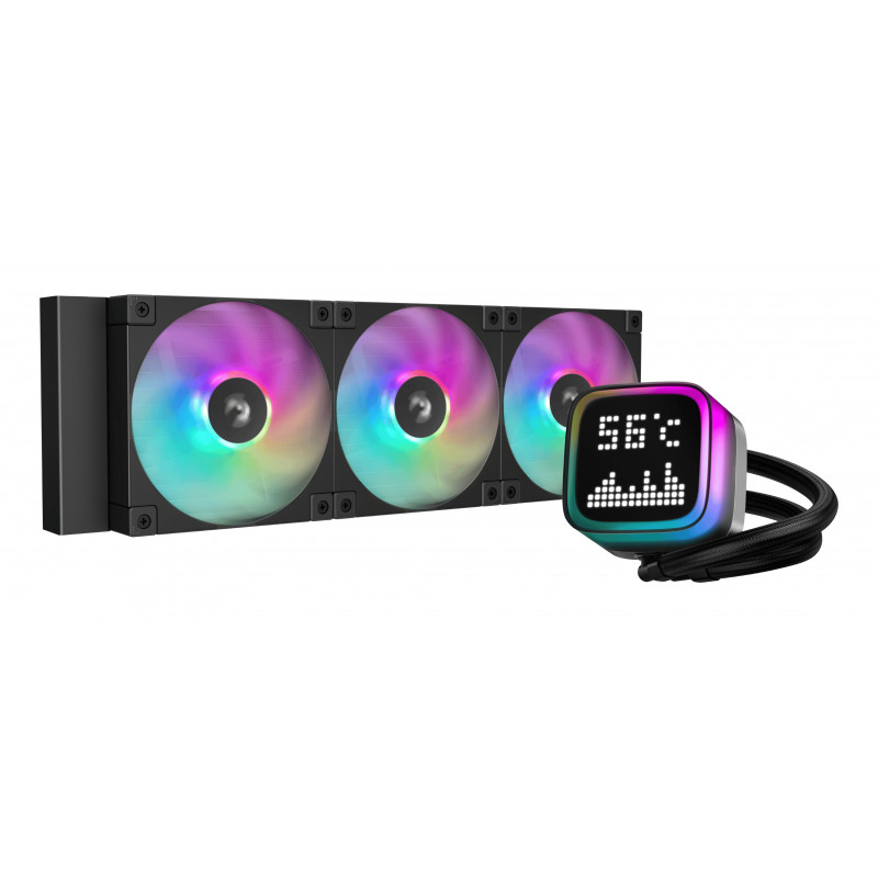 DeepCool LP360 Boitier PC, Processeur Refroidisseur de liquide tout-en-un 12 cm Noir 1 pièce(s)