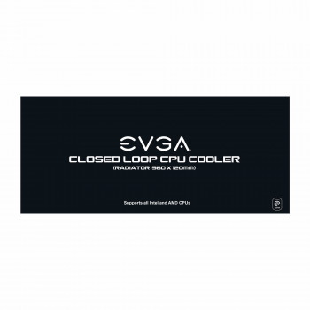 EVGA 360MM CPU CLC COOLER Processeur Refroidisseur de liquide tout-en-un 12 cm Noir
