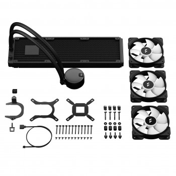 Fractal Design Lumen S36 v2 RGB Processeur Refroidisseur de liquide tout-en-un 12 cm Noir 1 pièce(s)