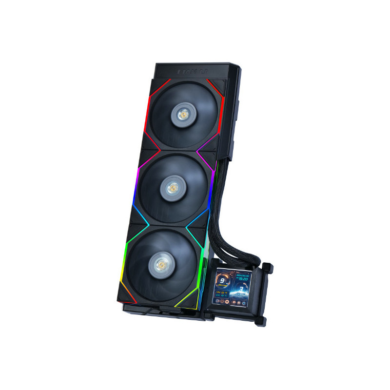 Lian Li HydroShift LCD 360TL Boitier PC Refroidisseur de liquide tout-en-un 12 cm Noir