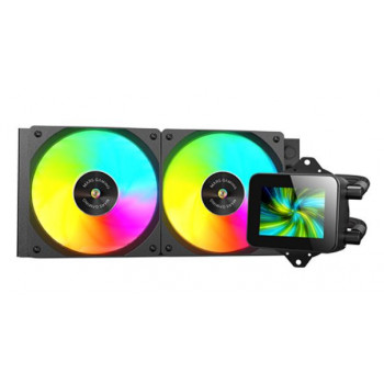 Mars Gaming MLVISION240 système de refroidissement d’ordinateur Processeur Refroidisseur de liquide tout-en-un 12 cm Noir