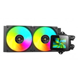 Mars Gaming MLVISION240 système de refroidissement d’ordinateur Processeur Refroidisseur de liquide tout-en-un 12 cm Noir