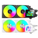 Mars Gaming MLVISION240 système de refroidissement d’ordinateur Processeur Refroidisseur de liquide tout-en-un 12 cm Noir