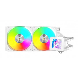 Mars Gaming MLVISION240W système de refroidissement d’ordinateur Processeur Refroidisseur de liquide tout-en-un 12 cm Noir