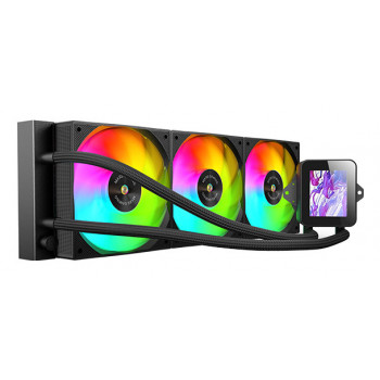 Mars Gaming MLVISION360 système de refroidissement d’ordinateur Processeur Refroidisseur de liquide tout-en-un 12 cm Noir