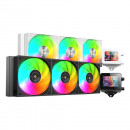 Mars Gaming MLVISION360 système de refroidissement d’ordinateur Processeur Refroidisseur de liquide tout-en-un 12 cm Noir