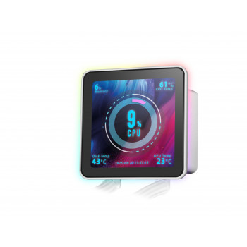Mars Gaming ML-VISIONPRO240W Processeur Refroidisseur de liquide tout-en-un 12 cm Blanc 1 pièce(s)