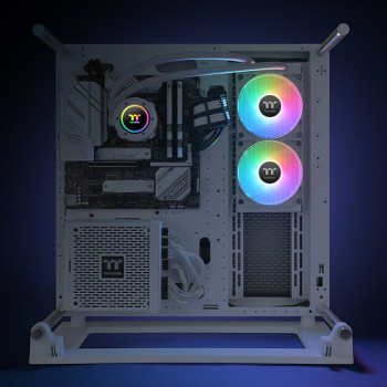 Thermaltake TH240 V2 ARGB Processeur Kit de refroidissement du liquide 24 cm Blanc 1 pièce(s)