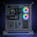 Thermaltake TH240 V2 ARGB Processeur Kit de refroidissement du liquide 24 cm Blanc 1 pièce(s)