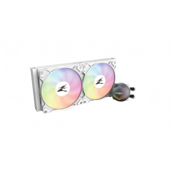 Zalman ALPHA24 White CPU Liquid Cooler 240mm Radiator 2 x 10 mm Fan ARGB pump Dual Processeur Refroidisseur de liquide