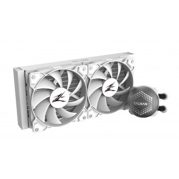 Zalman ALPHA24 White CPU Liquid Cooler 240mm Radiator 2 x 10 mm Fan ARGB pump Dual Processeur Refroidisseur de liquide