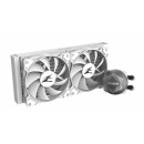 Zalman ALPHA24 White CPU Liquid Cooler 240mm Radiator 2 x 10 mm Fan ARGB pump Dual Processeur Refroidisseur de liquide