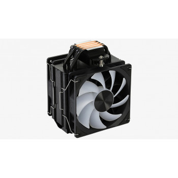 Aerocool Rime 4 Dual Processeur Refroidisseur d'air 12 cm Noir 1 pièce(s)
