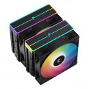 DeepCool AG620 BK ARGB V2 Carte SIM, Carte-mère Refroidisseur d'air 12 cm Noir 1 pièce(s)