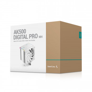 DeepCool AK500 Digital Pro WH Processeur Refroidisseur d'air 12 cm Blanc