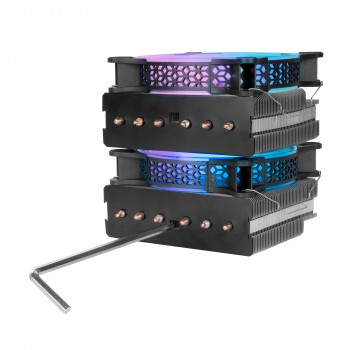 Mars Gaming MCPU-XT Processeur Refroidisseur de liquide tout-en-un 12 cm Noir 1 pièce(s)