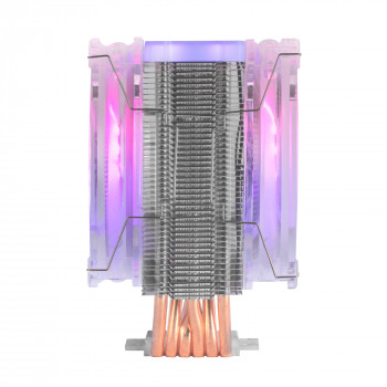 Mars Gaming MCPU66 système de refroidissement d’ordinateur Processeur Refroidisseur d'air 12 cm Argent, Transparent 1 pièce(s)