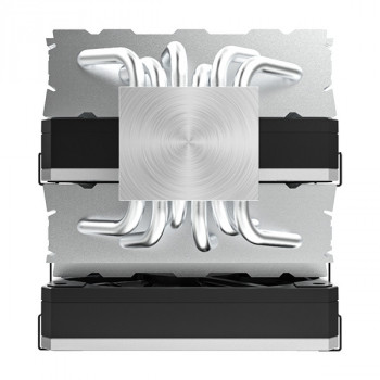 Montech METAL DT24 BASE système de refroidissement d’ordinateur Processeur Refroidisseur d'air 12 cm Noir 2 pièce(s)