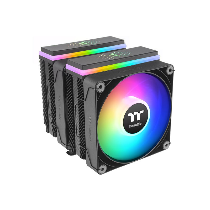 Thermaltake ASTRIA 600 Processeur Refroidisseur d'air 12 cm Noir 2 pièce(s)