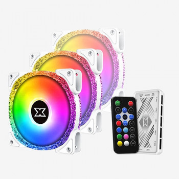 Xigmatek Galaxy III Royal Arctic Boitier PC Ventilateur 12 cm Blanc