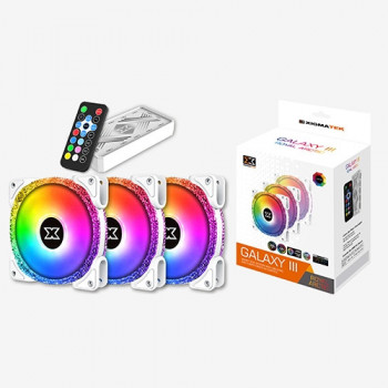 Xigmatek Galaxy III Royal Arctic Boitier PC Ventilateur 12 cm Blanc