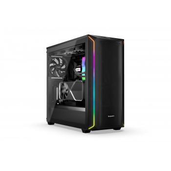 be quiet! Shadow Base 800 Noir | Boîtier PC ARGB vitré, Mini ITX   Micro ATX   ATX   E-ATX, 3 ventilateurs Pure Wings 3 140 mm