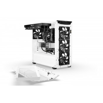 be quiet! Shadow Base 800 Blanc | Boîtier PC ARGB vitré, Mini ITX   Micro ATX   ATX   E-ATX, 3 ventilateurs Pure Wings 3 140 mm