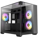 Antec CX600M Trio ARGB Mini Tower Noir, Transparent