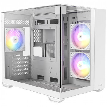 Antec CX600M Trio ARGB White Mini Tower Transparent, Blanc