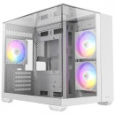 Antec CX600M Trio ARGB White Mini Tower Transparent, Blanc
