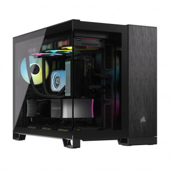 Corsair CC-9011287-WW unité centrale Midi Tower Aluminium, Noir