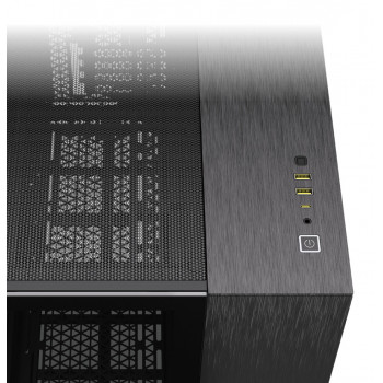 Corsair CC-9011287-WW unité centrale Midi Tower Aluminium, Noir