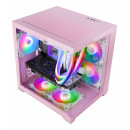 Mars Gaming MC-VIEW2P Mini Tower Rose