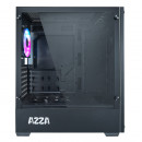 Azza APOLLO 430 Midi Tower Noir, Transparent