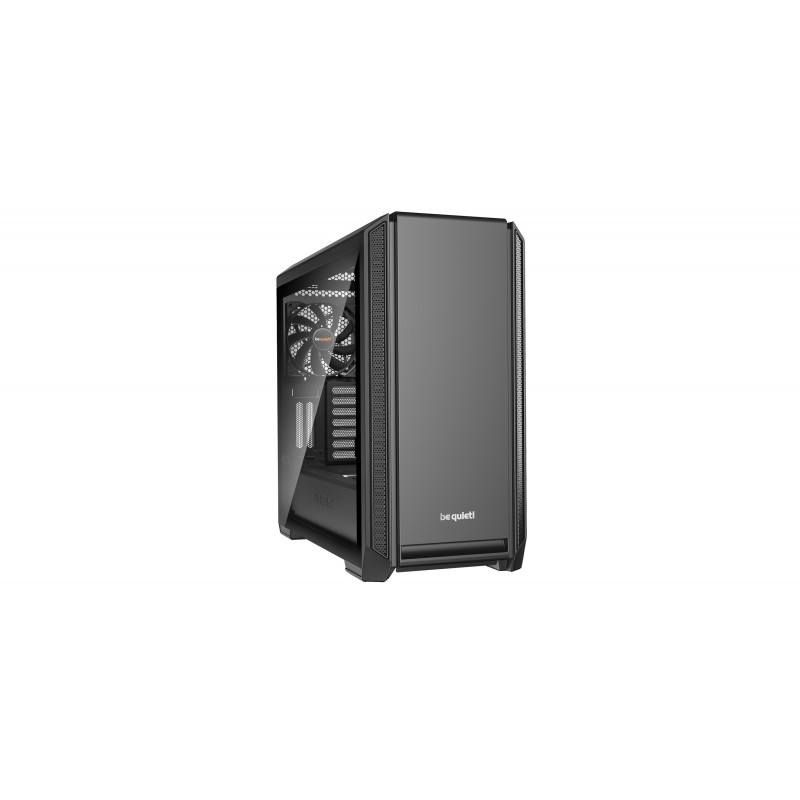 be quiet! Silent Base 601 Noir | Boîtier PC ARGB vitré, Mini ITX   Micro ATX   ATX   E-ATX, 2 ventilateurs Pure Wings 140 mm