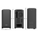 be quiet! Silent Base 601 Noir | Boîtier PC ARGB vitré, Mini ITX   Micro ATX   ATX   E-ATX, 2 ventilateurs Pure Wings 140 mm