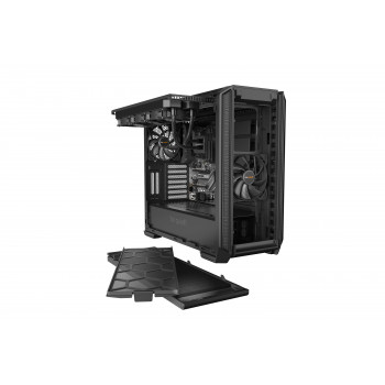 be quiet! Silent Base 601 Noir | Boîtier PC ARGB vitré, Mini ITX   Micro ATX   ATX   E-ATX, 2 ventilateurs Pure Wings 140 mm