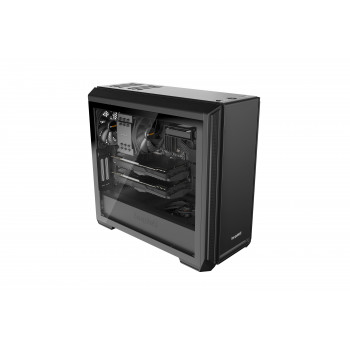 be quiet! Silent Base 601 Noir | Boîtier PC ARGB vitré, Mini ITX   Micro ATX   ATX   E-ATX, 2 ventilateurs Pure Wings 140 mm