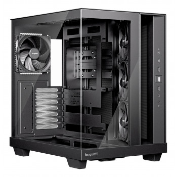 be quiet! Light Base 500 Noir | Boîtier PC vitré, Mini ITX   Micro ATX   ATX, 4 ventilateurs Pure Wings 3 120 mm